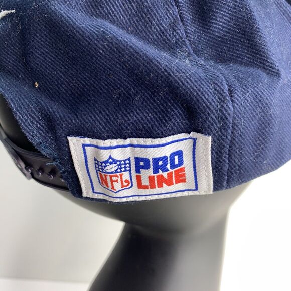 Reebok‎ NFL Pro-Line Chicago Bears Snapback Hat Logo Spellout Stripe 90's - Picture 3 of 7